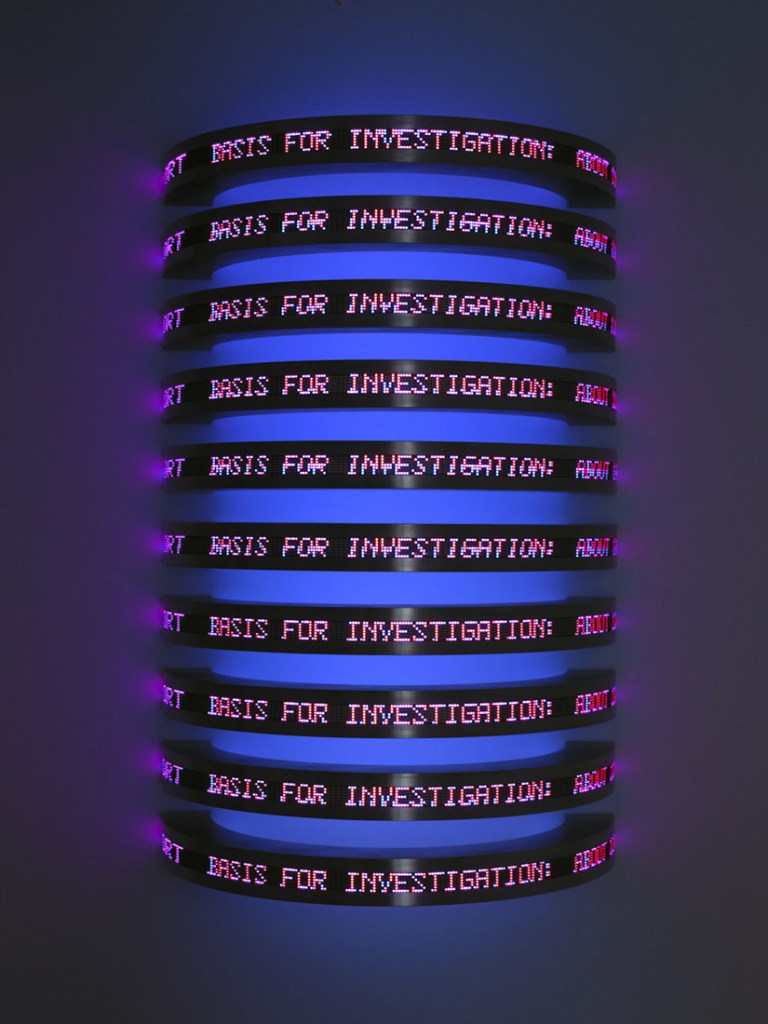 Jenny Holzer (American, b. 1950) 'Torso' 2007 from the exhibition 'Jenny Holzer' at the Australian Centre for Contemporary Art (ACCA), Melbourne, December 2009 - February 2010