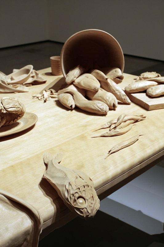 Ricky Swallow (born Australia 1974, lived in England 2003-06, United States 2006- ) 'Killing Time' 2003-2004 (detail) from the exhibition Review: 'Ricky Swallow: The Bricoleur' at The Ian Potter Centre, NGV Australia, Melbourne, October, 2009 - February, 2010