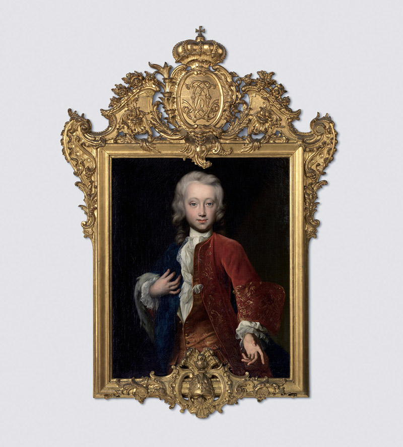 Rococo style Ansbach, around 1740 Prunkrahmen im Stil des Rokoko | Ansbach, um 1740 | Inv.-Nr. R 1486 | Bild- Johann Christian Sperling, Markgraf Carl Wilhelm Friedrich von Brandenburg-Ansbach als 13-jähriger Knabe| | Inv.-Nr. 7181 | Kat. Nr. 25