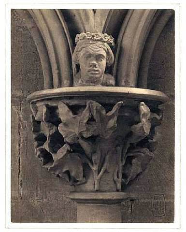 Frederick H. Evans (British, 1853-1943) 'Southwell Cathedral, Chapter House Capital' 1898