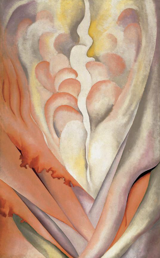 Georgia O'Keeffe (American, 1887-1986) 'Flower Abstraction' 1924 from the exhibition 'Georgia O'Keeffe: Abstraction' at The Phillips Collection, Washington D.C., February - May, 2010