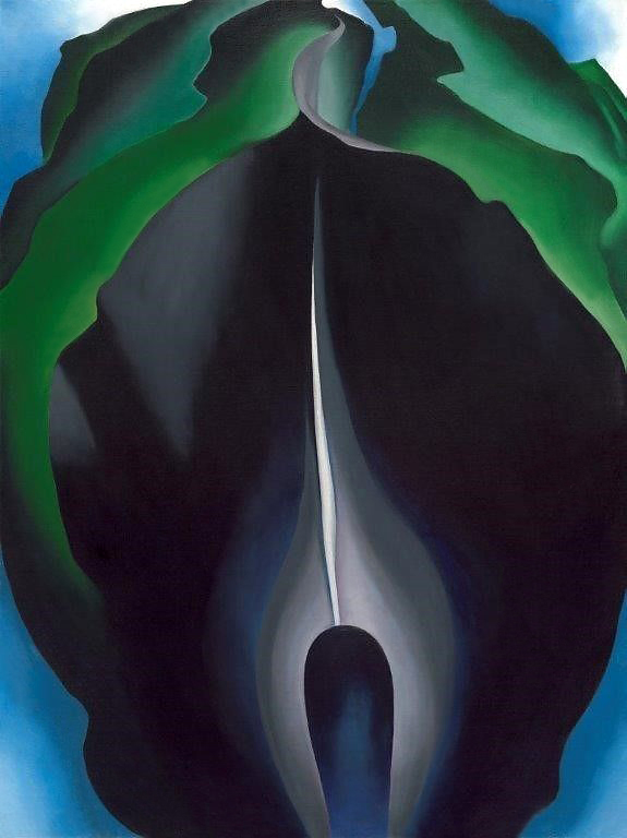 Georgia O'Keeffe (American, 1887-1986) 'Jack-in-the-Pulpit No. IV' 1930 from the exhibition 'Georgia O'Keeffe: Abstraction' at The Phillips Collection, Washington D.C., February - May, 2010