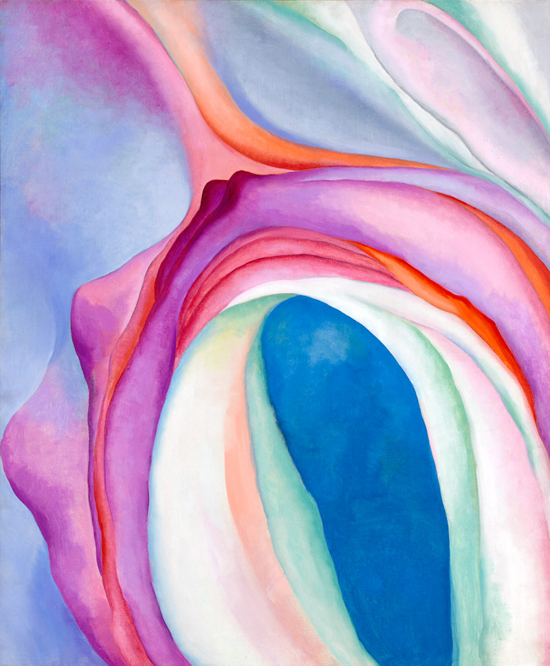 Georgia O'Keeffe (American, 1887-1986) 'Music, Pink and Blue No. 2' 1918