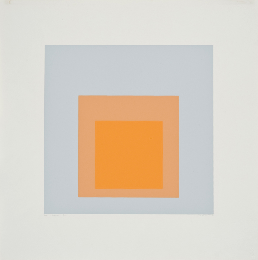 Josef Albers (German, 1888-1976) 'Homage to the Square - Arctic Bloom' 1965