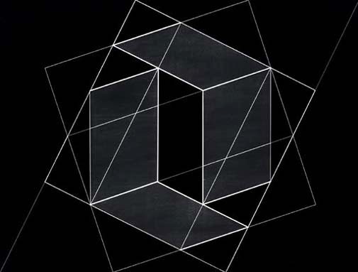 Josef Albers (German, 1888-1976) 'Structural Constellation, Transformation of a Scheme No.12' 1950