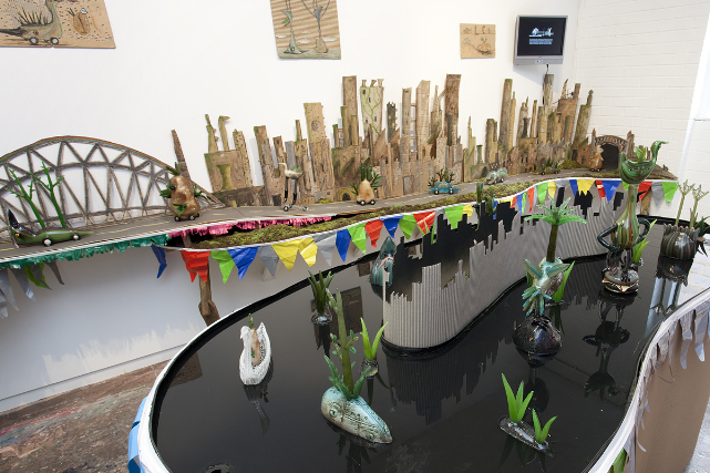 Tom Moore 'Pondlurking' installation at Helen Gory Galerie Tom Moore 'Pondlurking' installation photographs at Helen Gory Galerie, Prahran