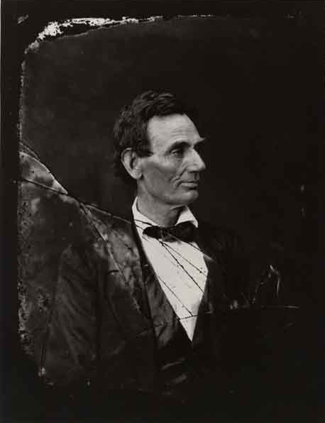 Alexander Hesler (American, 1823-1895) 'Abraham Lincoln' June 3,1860 Springfield, Illinois from the exhibition 'Lincoln, Life-Size' at The Bruce Museum, Greenwich, Connecticut, February - June, 2010