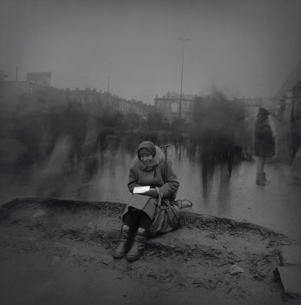 Alexey Titarenko (American born Soviet Union, b. 1962) '#11 Untitled (Begging Woman)' 1999 from the exhibition 'Alexey Titarenko: Saint Petersburg in Four Movements' at Nailya Alexander Gallery, New York, February - April, 2025