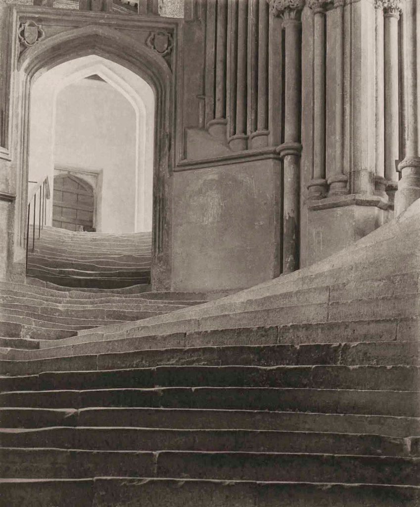 Frederick H. Evans (British, 1853-1943) 'A Sea of Steps - Stairs to Chapter House - Wells Cathedral' 1903