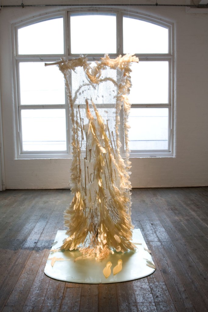 Installation view of the exhibition 'A Shrine for Orpheus' by Pip Stokes at fortyfivedownstairs, Melbourne