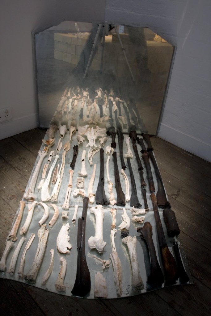 Installation view of the exhibition 'A Shrine for Orpheus' by Pip Stokes at fortyfivedownstairs, Melbourne