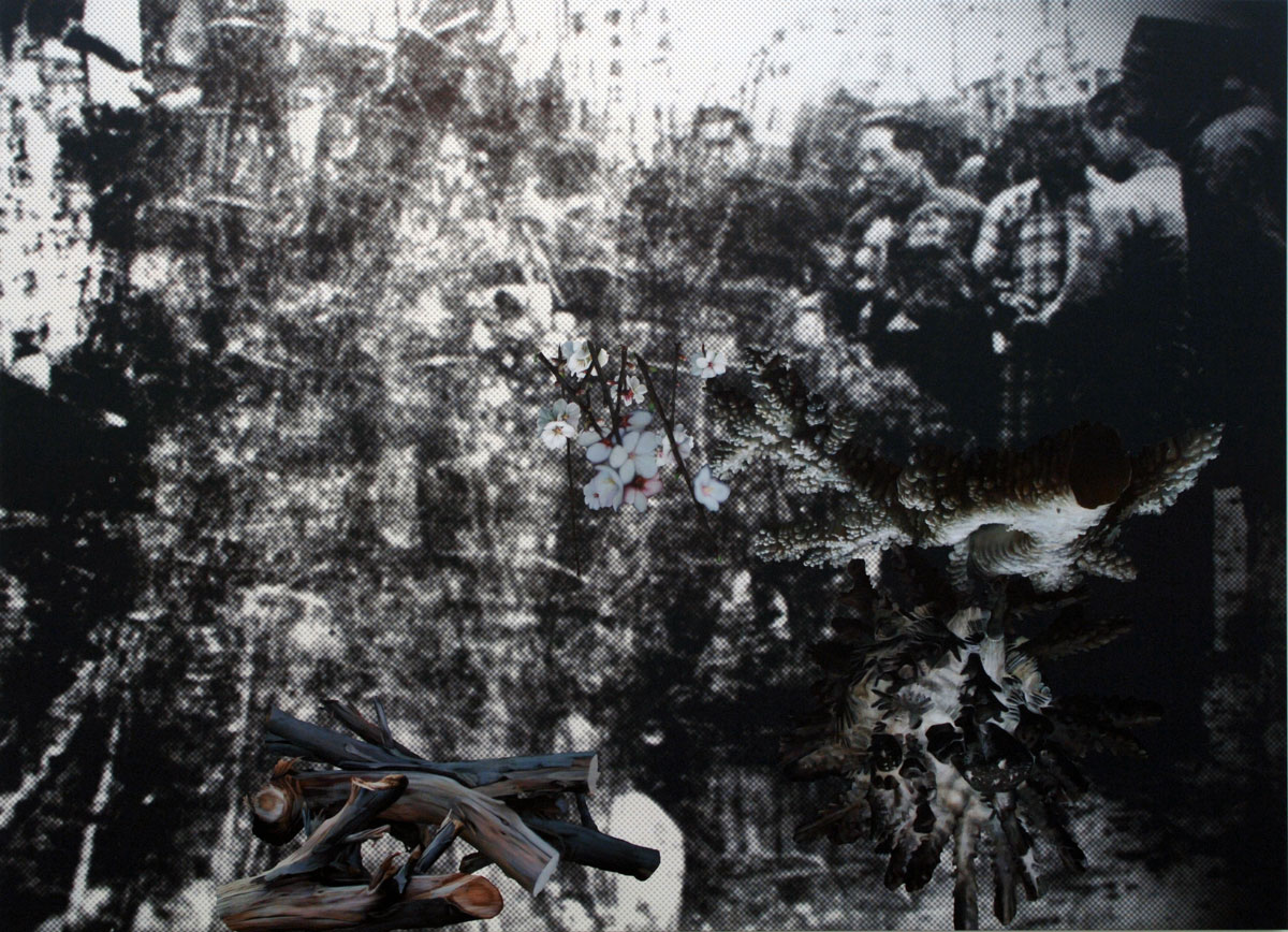 John Young (Australian born Hong Kong, b. 1956) 'Flower Market (Nanjing 1936) #1' 2010 from the exhibition 'Safety Zone' by John Young at Anna Schwartz Gallery, Melbourne, April - May, 2010 John Young (Australian born Hong Kong, b. 1956) 'Flower Market (Nanjing 1936) #1' 2010 from the exhibition 'Safety Zone' by John Young at Anna Schwartz Gallery, Melbourne, April - May, 2010