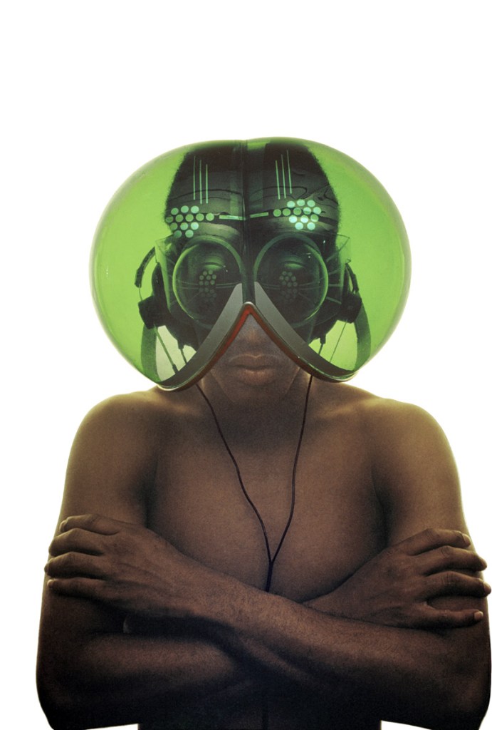 Haus-Rucker-Co (Laurids Ortner, Günter Zamp Kelp, Klaus Pinter) 'Flyhead (Environment Transformer)', Vienna, 1968 from the exhibition 'Climate Capsules: Means of Surviving Disaster' at Museum fur Kunst und Gewerbe Hamburg, may - September, 2010