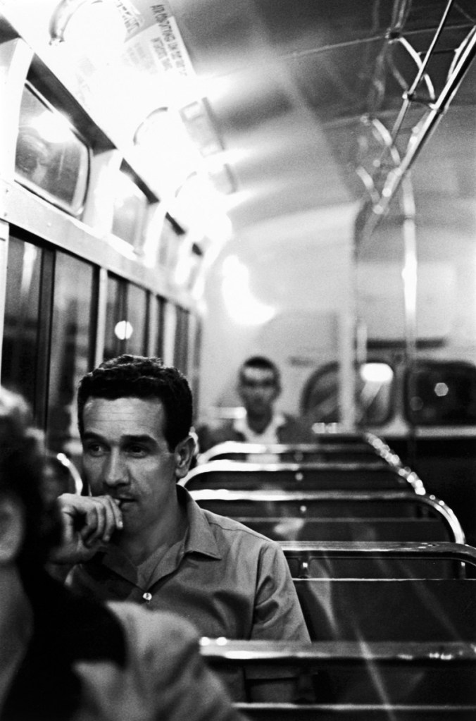 Robert McFarlane (Australia, b. 1942) 'Charles Perkins going home from University' c. 1963 from the exhibition 'Candid Camera: Australian Photography 1950s-1970s' at the Art Gallery of South Australia, Adelaide, May - August, 2010