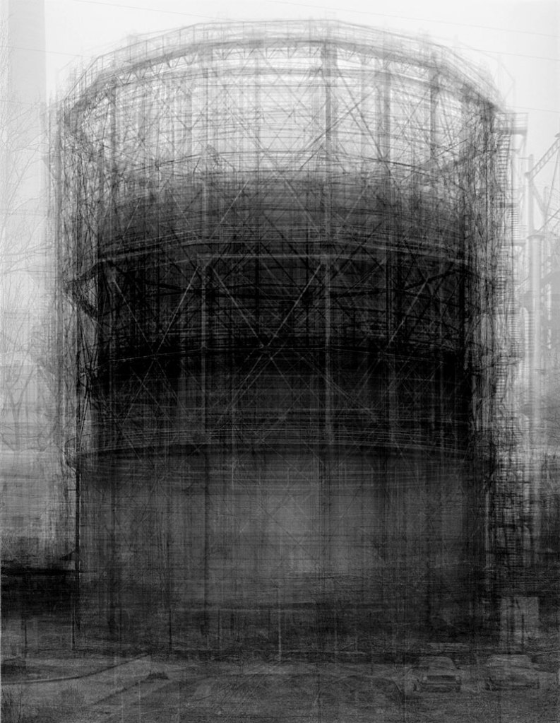 Idris Khan (British, b. 1978) 'Homage to Bernd Becher' 2007 from the exhibition 'Haunted: Contemporary Photography / Video / Performance' Guggenheim Museum, March - Sept, 2010
