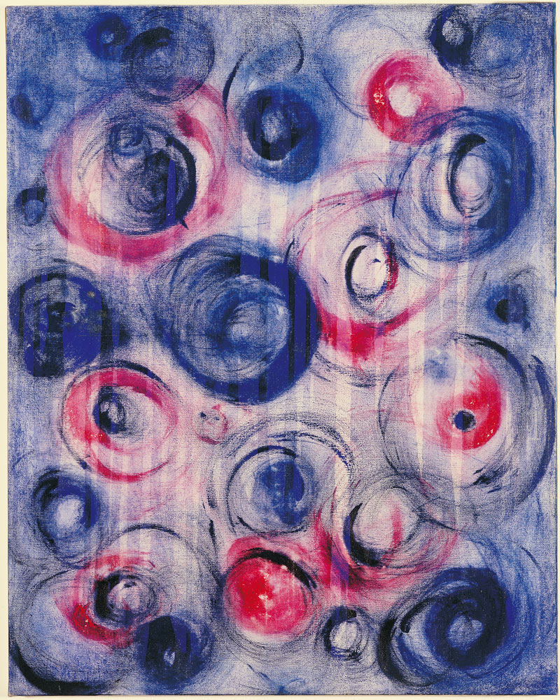 Yves Klein (French, 1928-1962) 'La Vent du voyage' (The Wind of the Journey) c. 1961 from the exhibition 'Yves Klein: With the Void, Full Powers' at Hirshhorn Museum and Sculpture Garden, Washington, D.C., May-  Sept, 2010