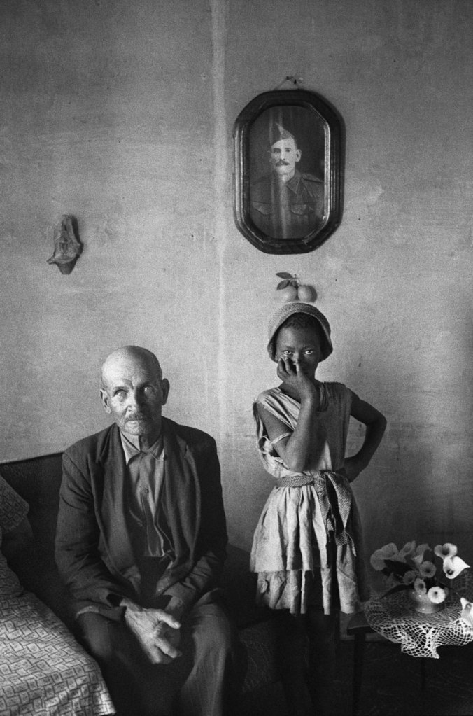 David Goldblatt (South Africa, 1930-2018) 'A plot-holder with the daughter of a servant, Wheatlands, Randfontein, September 1962' from the exhibition 'South African Photographs: David Goldblatt' at The Jewish Museum, New York, May - Sept, 2010