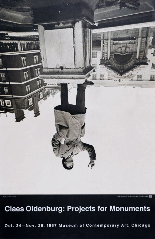 Claes Oldenburg (American born Sweden. b. 1929) 'Claes Oldenburg - Projects for Monuments'. 1967