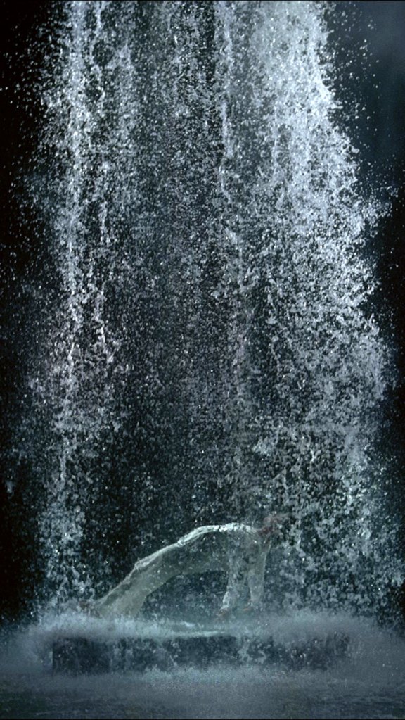 Bill Viola (American, 1951-2024) 'Tristan’s Ascension (The Sound of a Mountain Under a Waterfall)' 2005 (still)
