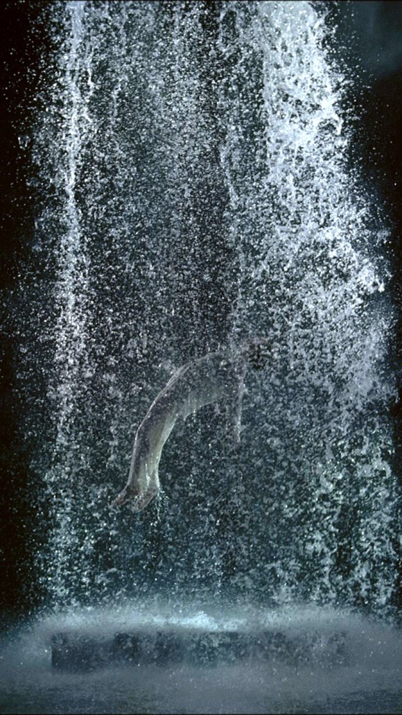 Bill Viola (American, 1951-2024) 'Tristan’s Ascension (The Sound of a Mountain Under a Waterfall)' 2005 (still)