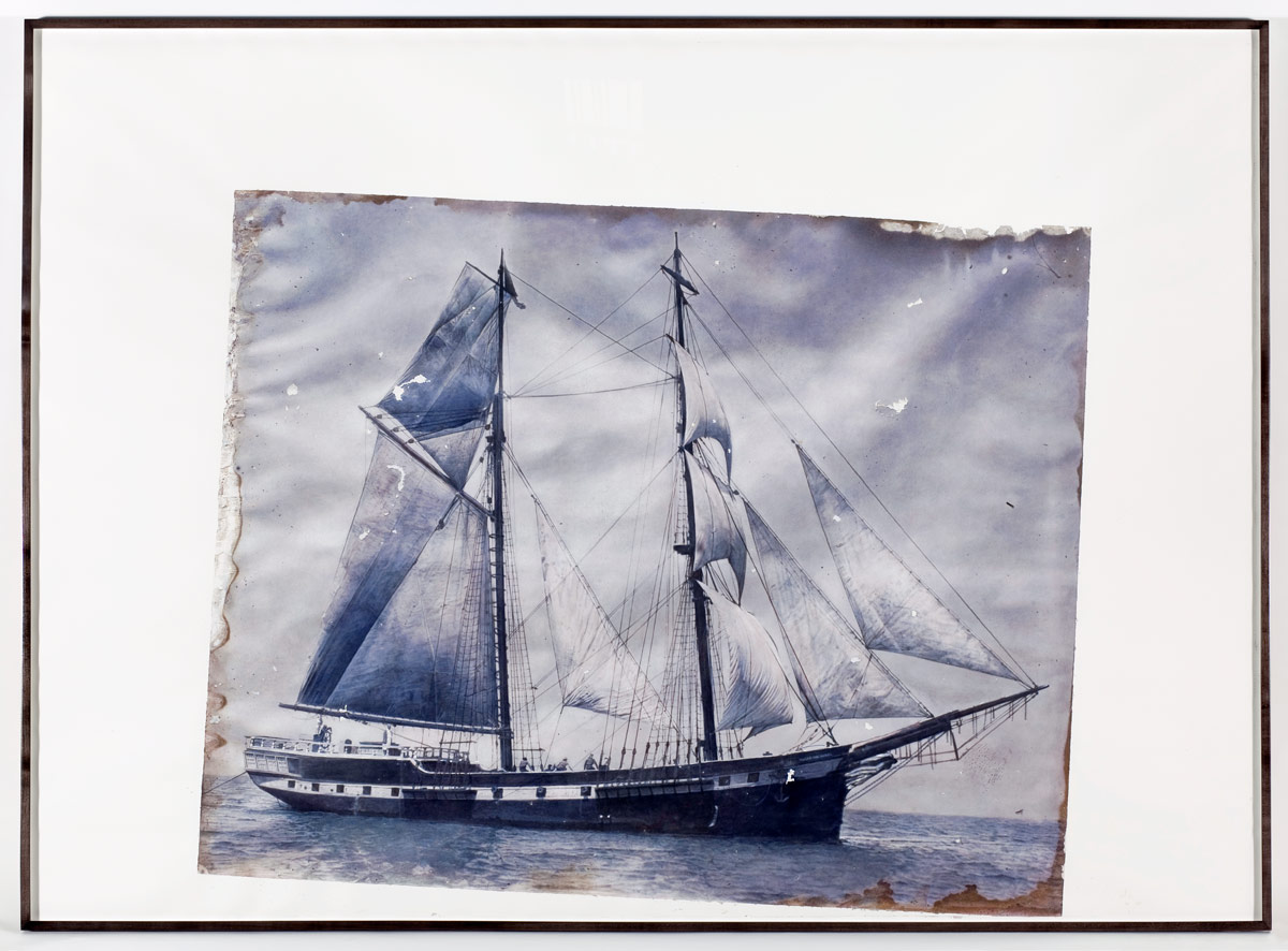 Paul Sietsema (American, b. 1968) 'Ship drawing' 2009 from the exhibition 'Hauntology' at Berkeley Museum of Art, University of California, Berkeley, July - December 2010 Paul Sietsema (American, b. 1968) 'Ship drawing' 2009 from the exhibition 'Hauntology' at Berkeley Museum of Art, University of California, Berkeley, July - December 2010