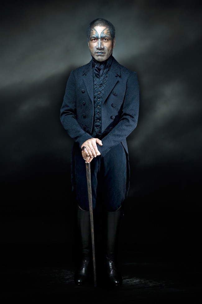 Lisa Reihana (Ngāpuhi: Ngāti Hine, Ngāi Tu New Zealander, b. 1964) 'Dandy' 2007 from the exhibition 'Unnerved: The New Zealand Project' at NGV International