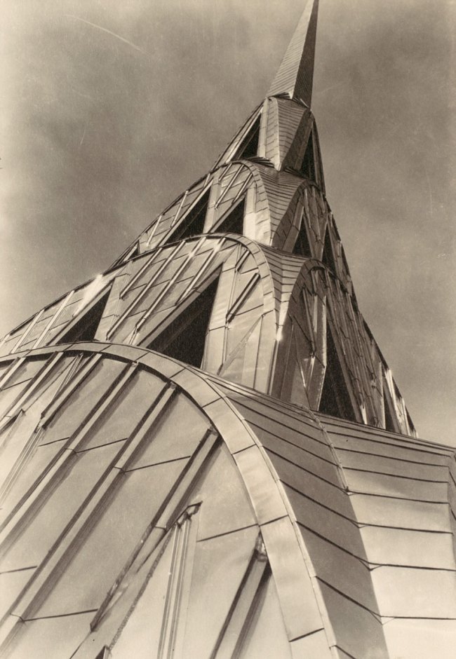 Margaret Bourke-White (American, 1906-1971) 'Chrysler Building, New York' c. 1930-1931 from the exhibition 'American Modern: Abbott, Evans, Bourke-White' at the Amon Carter Museum of American Art, Fort Worth, Texas
