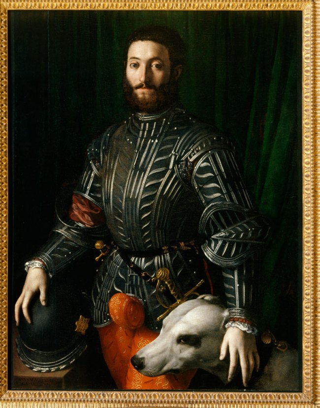 Bronzino. 'Portrait of Guidubaldo II della Rovere' 1531-1532 from the exhibition 'Bronzino. Artist and Poet at the Court of the Medici' at the Palazzo Strozzi
