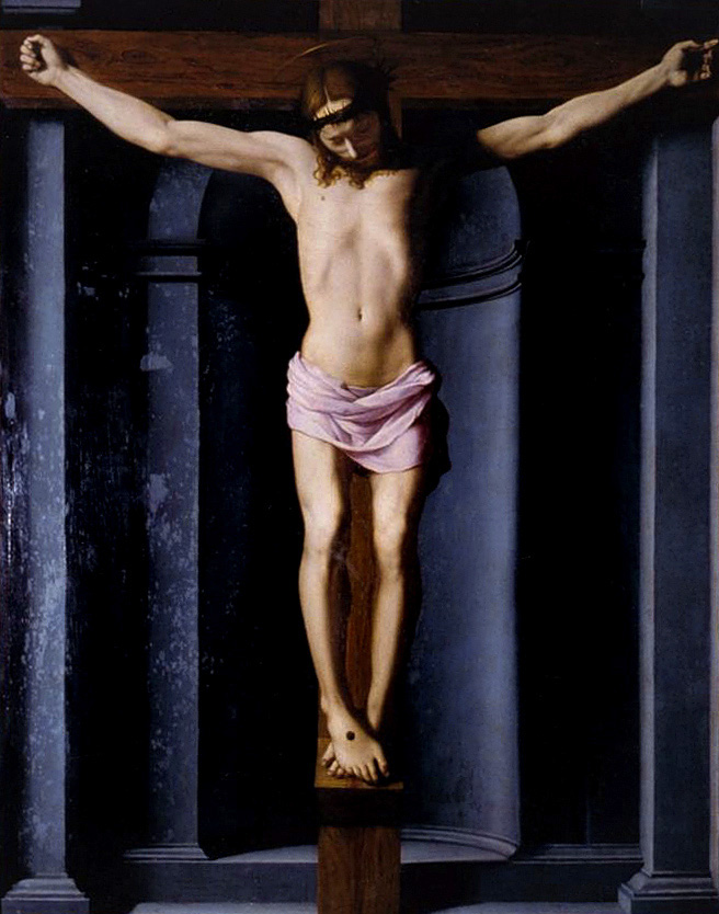 Agnolo di Cosimo named Bronzino (Monticelli,Florence 1503 - Florence 1572) 'Christ on the Cross, Agnolo Allori' c. 1540