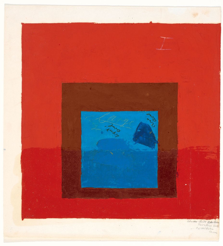 Josef Albers (German, 1888-1976) 'Color Study for Homage to the Square' Nd