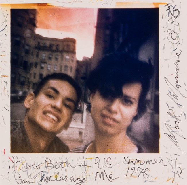 Mark Morrisroe (American, 1959-1989) ' Blow Both of Us, Gail Thacker and Me, Summer 1978' 1986 from the exhibition 'Mark Morrisroe' at Fotomuseum Winterthur
