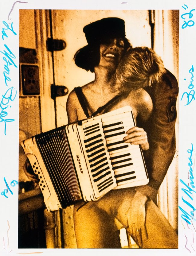 Mark Morrisroe (American, 1959-1989) ' La Môme Piaf [Pat and Thierry]' 1982 from the exhibition 'Mark Morrisroe' at Fotomuseum Winterthur