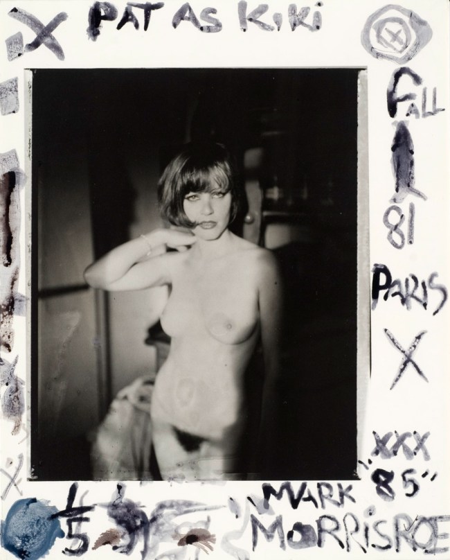 Mark Morrisroe (American, 1959-1989) 'Pat as Kiki, fall 81 Paris' 1985 from the exhibition 'Mark Morrisroe' at Fotomuseum Winterthur