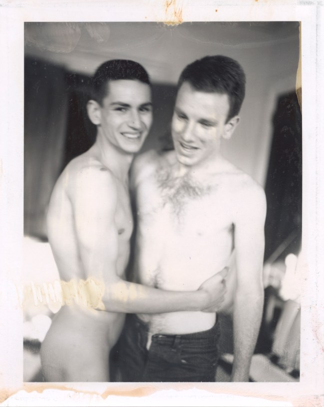 Mark Morrisroe (American, 1959-1989) 'Untitled [Self-Portrait with Jonathan]' c. 1978 from the exhibition 'Mark Morrisroe' at Fotomuseum Winterthur