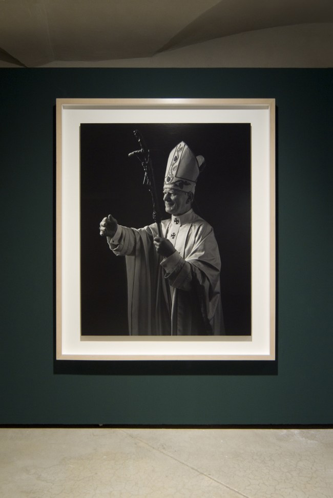 Hiroshi Sugimoto (Japan, b. 1948) Pope John Paul II 1999 (installation view)