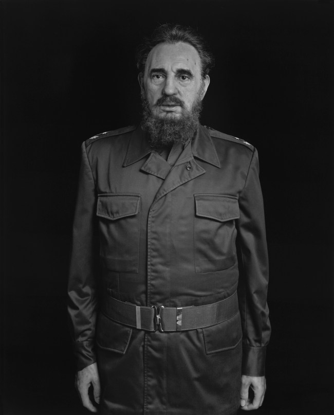 Hiroshi Sugimoto (Japan, b. 1948) 'Fidel Castro' 1999 from the exhibition 'Portraits and Power: People, Politics and Structures' at Centro di Cultura Contemporanea Strozzina - Fondazione Palazzo Strozzi, Florence