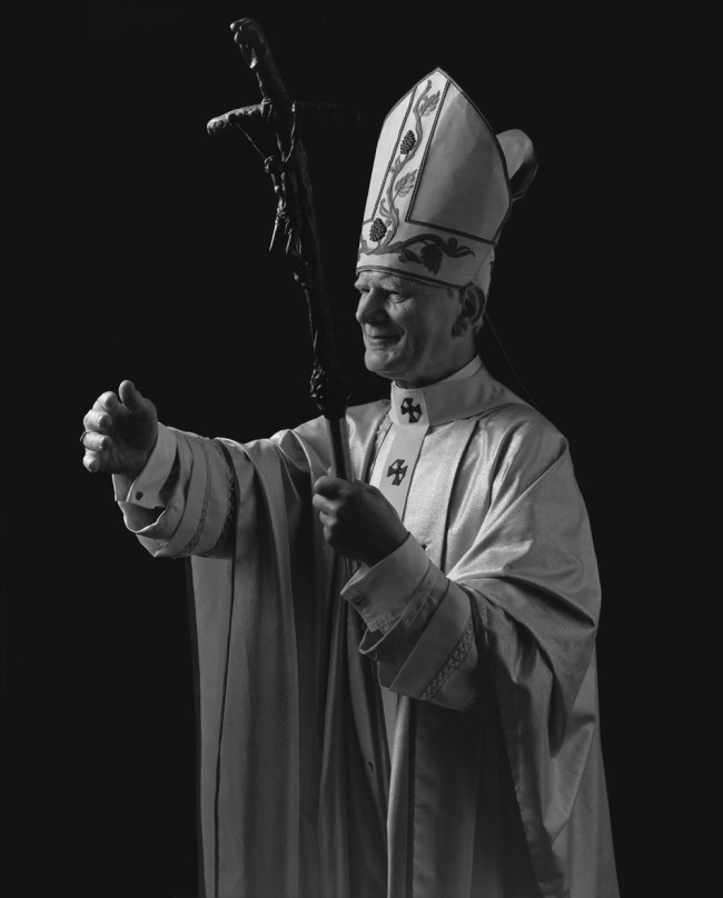 Hiroshi Sugimoto (Japan, b. 1948) 'Pope John Paul II' 1999 from the exhibition 'Portraits and Power: People, Politics and Structures' at Centro di Cultura Contemporanea Strozzina - Fondazione Palazzo Strozzi, Florence