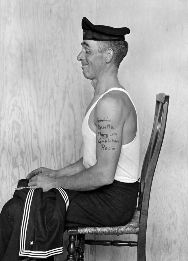 Gene Pelham (American, 1909-2004)  'Photograph for The Tattoo Artist' 1944 
