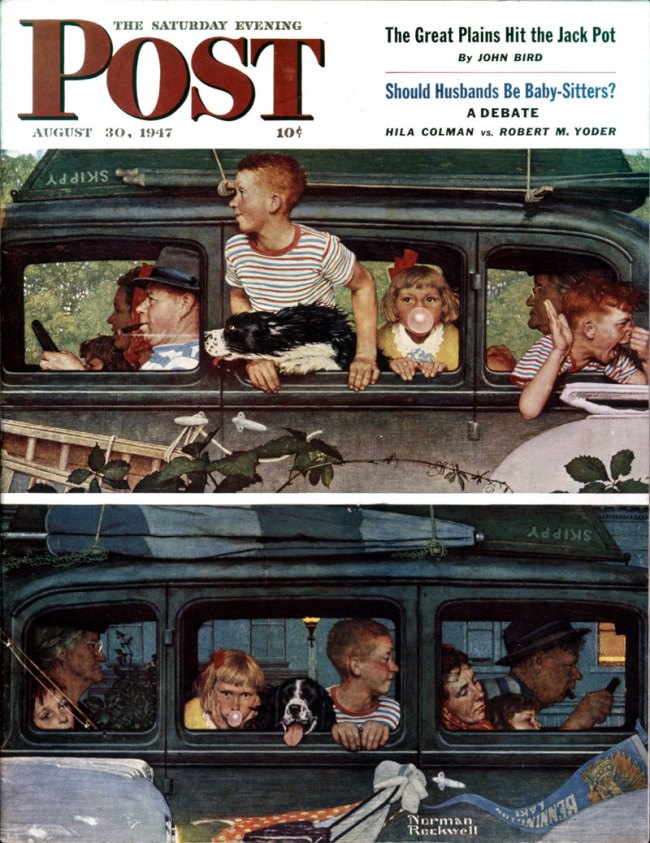 Norman Rockwell (American, 1894-1978)  'Going and Coming' 1947 