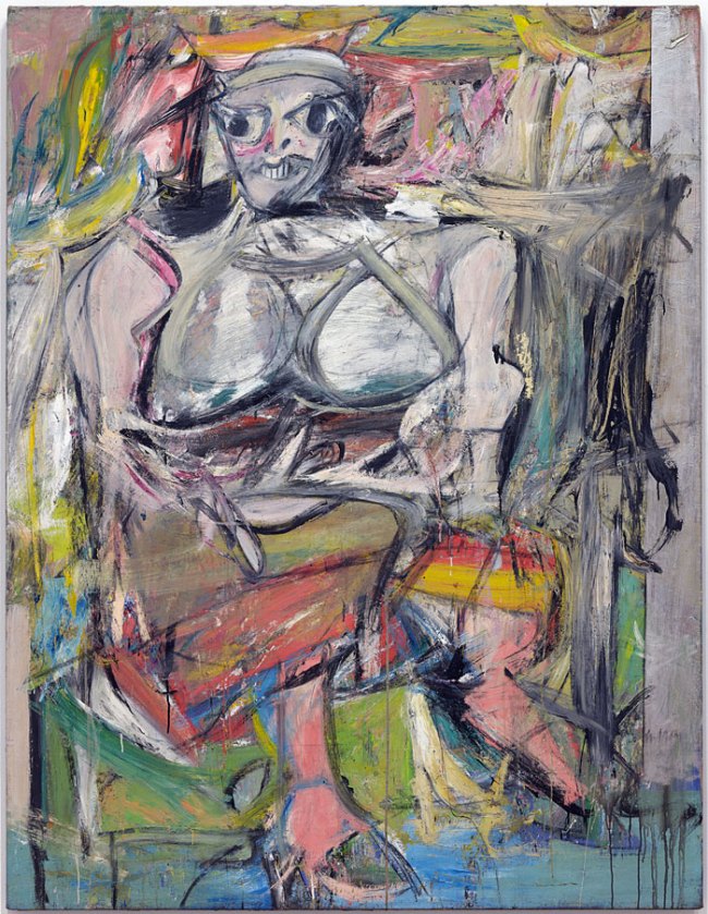 Willem de Kooning (American born The Netherlands, 1904-1997) 'Woman, I' 1950-1952