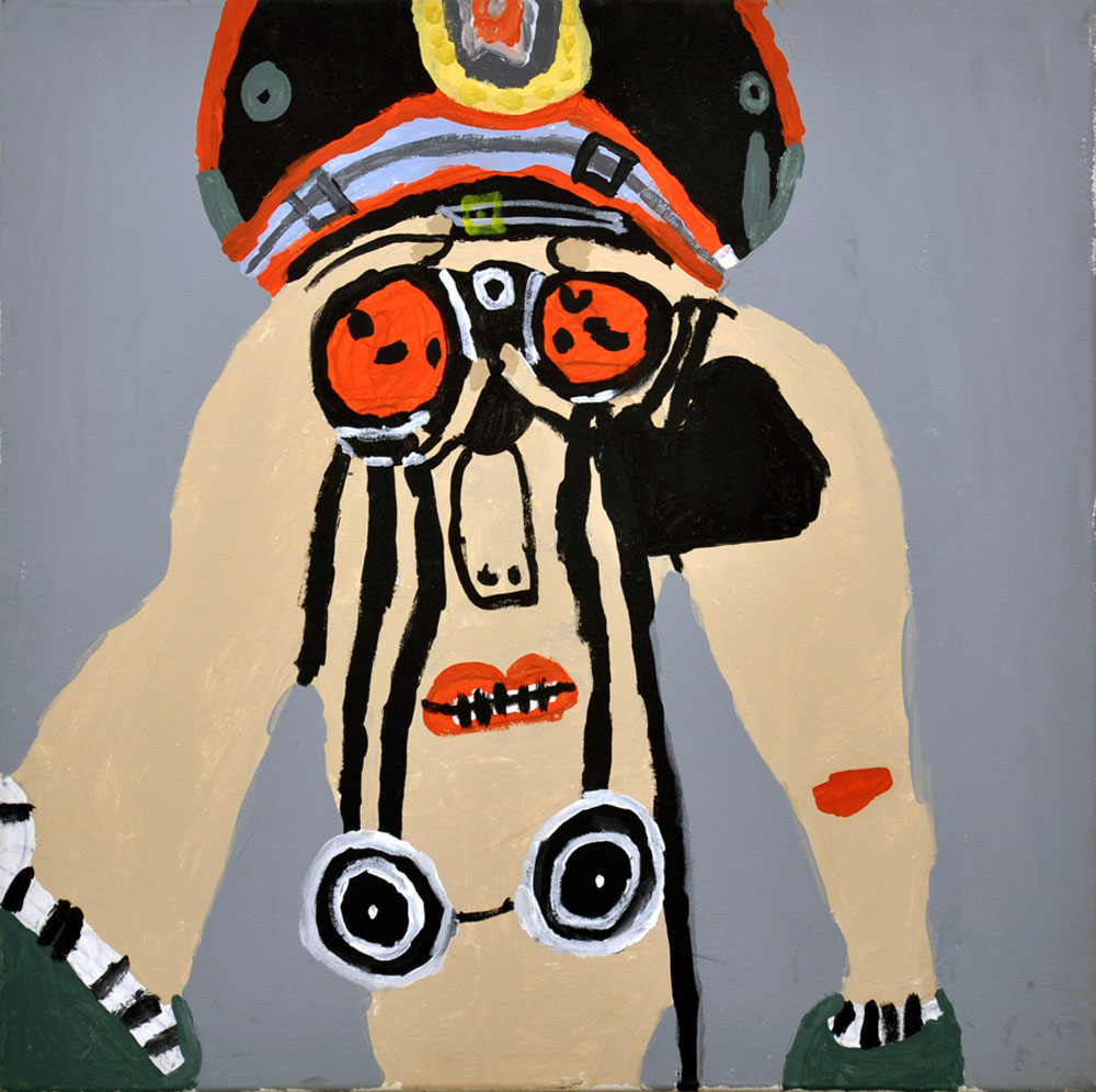 Alan Constable (Australian, b. 1956) 'Not titled (person with binoculars)' 2009