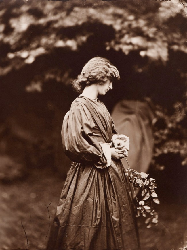 John Robert Parsons (Irish, 1826-1909) 'Jane Morris posing in the garden of the house of Rossetti' summer 1865