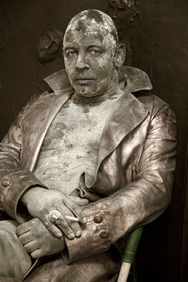 Margarita Broich (German, b. 1960) 'Ben Becker Jedermann, Salzburger Festspiele, 17-08-2010' 2010