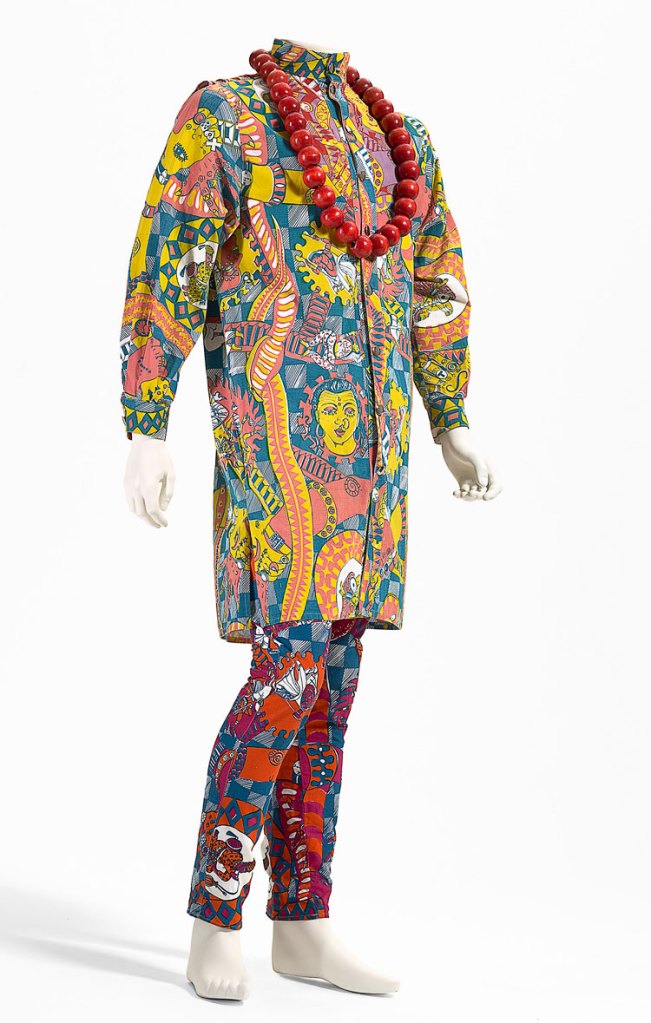 Plain Jane, Melbourne (fashion house). Gavin Brown (designer) 'Indian snakes and ladders outfit' 1985