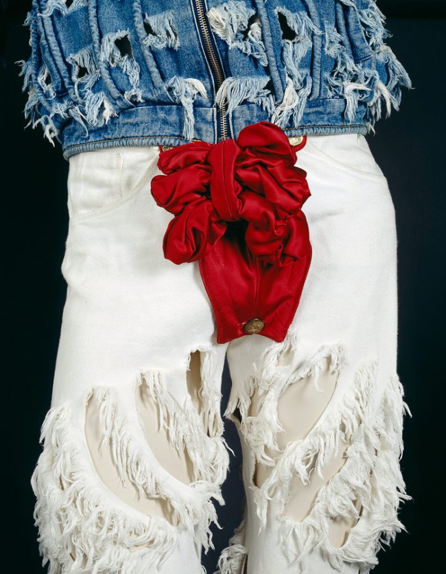 Vivienne Westwood, London (fashion house) 'Outfit' (detail) 1991 spring-summer 1991 'Cut and Slash' collection