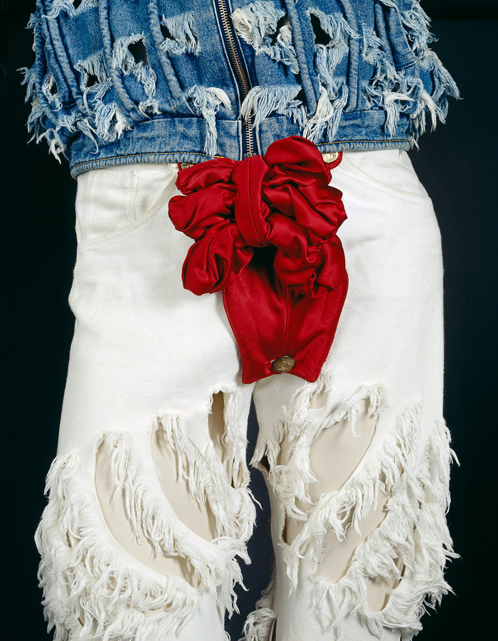 Vivienne Westwood, London (fashion house). 'Outfit' (detail) 1991 spring-summer 1991 'Cut and Slash' collection