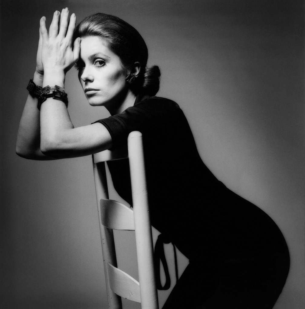 Jeanloup Sieff (French, 1933-2000)
'Catherine Deneuve, dress Yves Saint Laurent, Paris, 'Vogue Italia''
1969