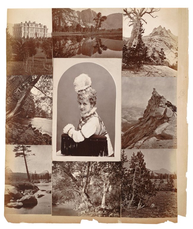 Eadweard Muybridge (English-American, 1830-1904) 'The Brandenburg Album of Bradley & Rolufson "Celebrities" and Muybridge Photographs, page 104' 1874