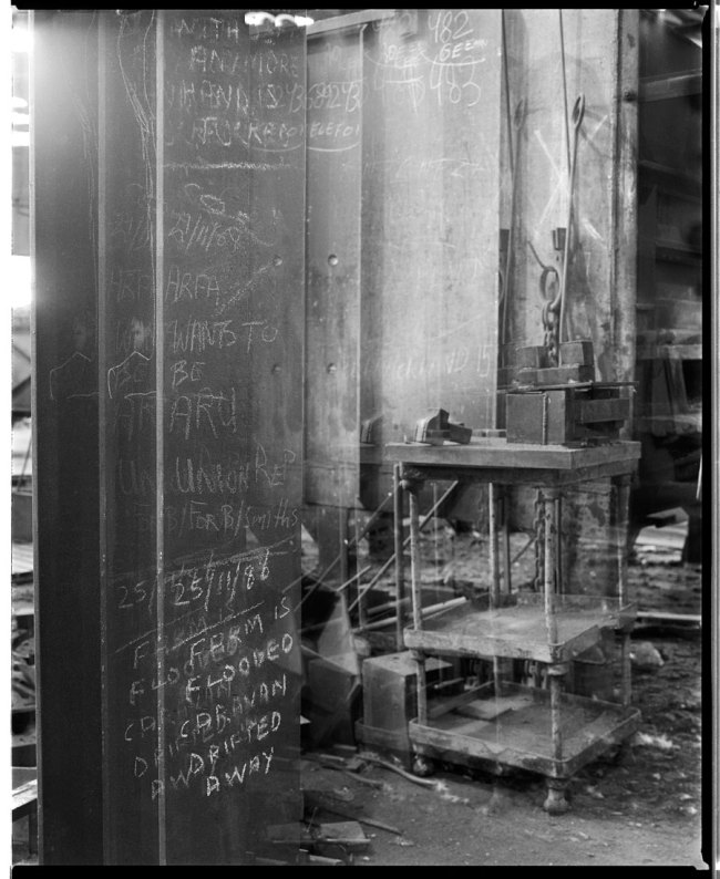 Marcus Bunyan (Australian, b. 1958) 'Hand is fucked, Farm is flooded, Caravan drifted away I' from the 'At Newport' series, 1991