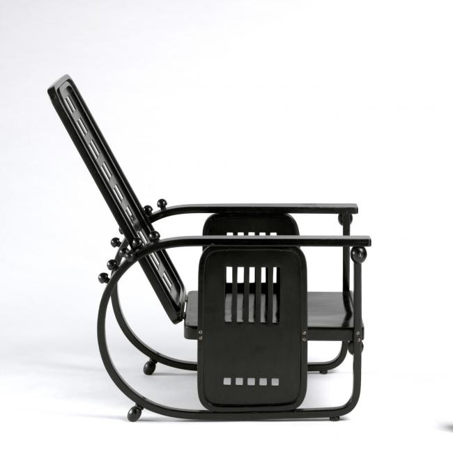 Josef Hoffmann (Austrian, 1870-1956) (designer) J. & J. Kohn, Vienna (manufacturer) 'Adjustable-back chair' (Sitzmaschine) 1908